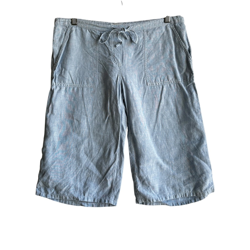 LONDONJEAN Light Blue Cropped Wide-Leg Pants